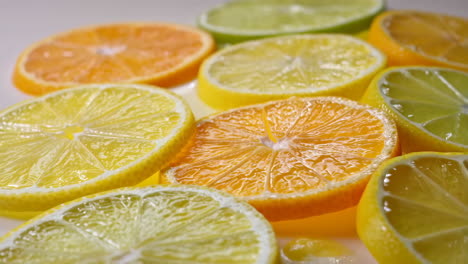 sliced citrus fruits