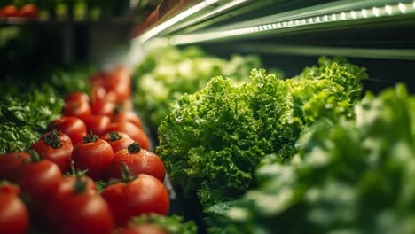 fresh tomatoes and lettuce