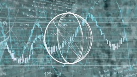 Abstract-circular-shape-over-financial-and-stock-market-data-processing-against-empty-office