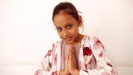 portrait of an indian child at home during coronavirus lockdown