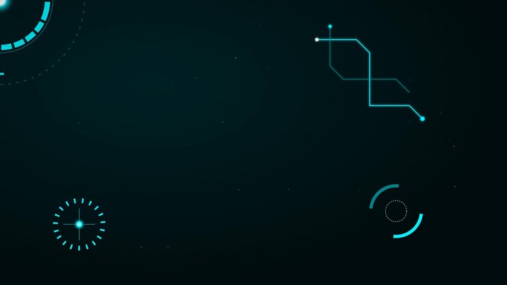 Abstract Digital HUD Interface with Animated Geometric Lines