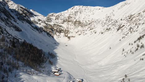 Wunderschöne-Drohnenaufnahme-Der-Italienischen-Berge,-Altfasstal