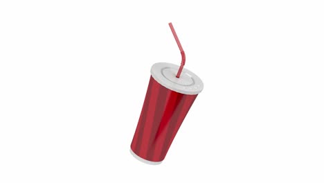 paper cup with bendable straw