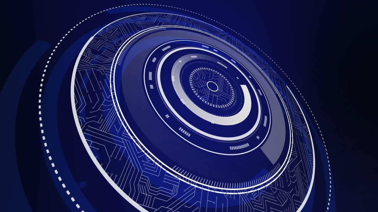 Blue dial interface moving