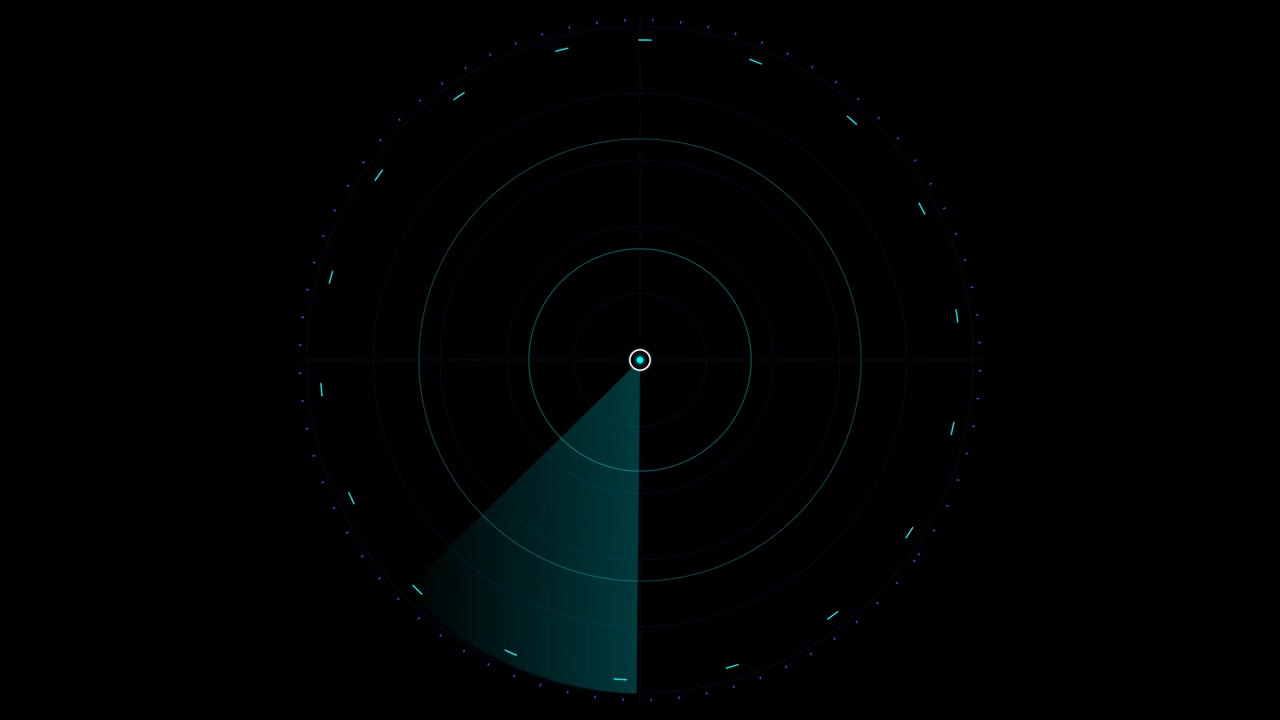 Schermo Radar Digitale in Scansione per Obiettivi
