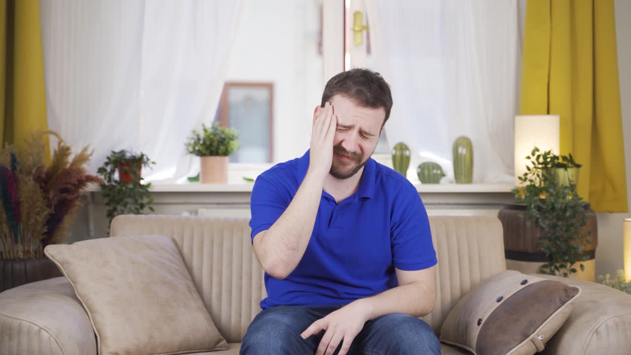 The man who doesn't feel well.