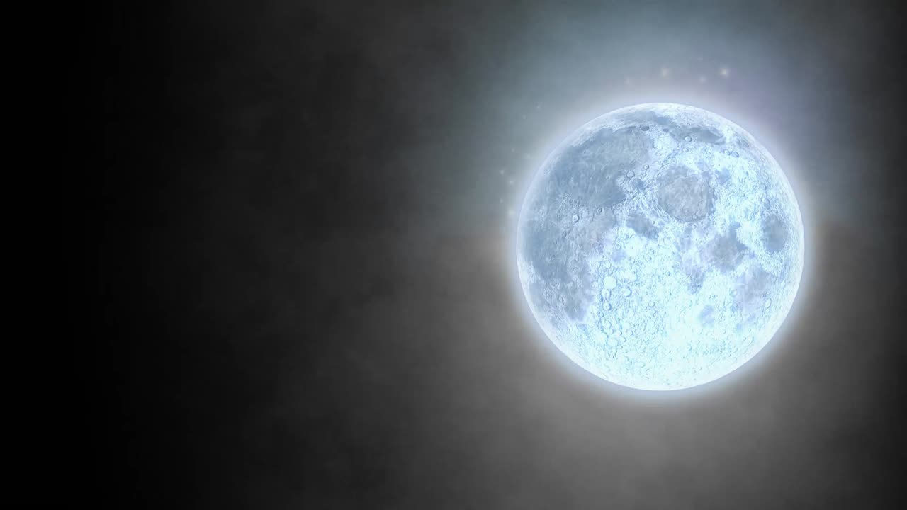 luna y nubes de humo