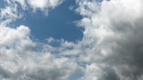 time lapse clouds in the blue sky