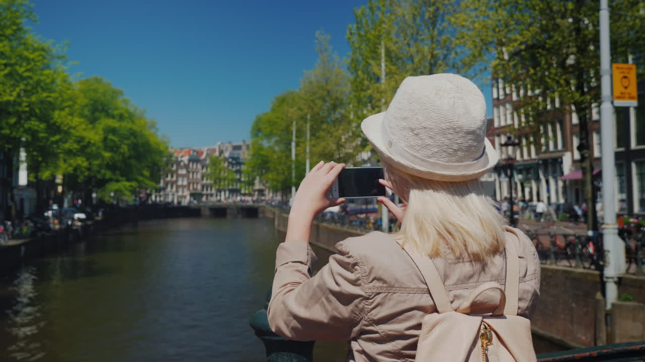 관광 사진 암스테르담 운하