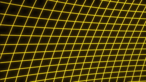 patrón de cuadrícula abstracto con líneas de neón amarillas