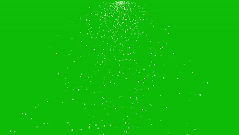 Visual-effects,-VFX,-sparkles,-sparks-falling-from-top-of-frame-on-green-screen-3D-animation