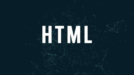 html con puntos y líneas de conexión poligonales