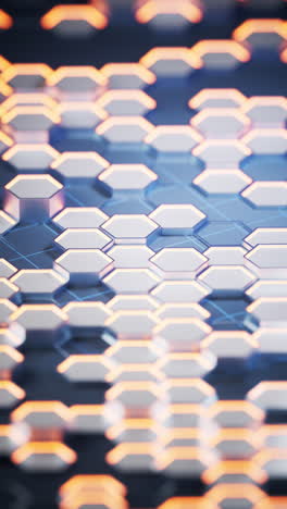 metallic hexagon material background, 3d rendering.