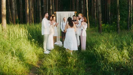 forest wedding ceremony