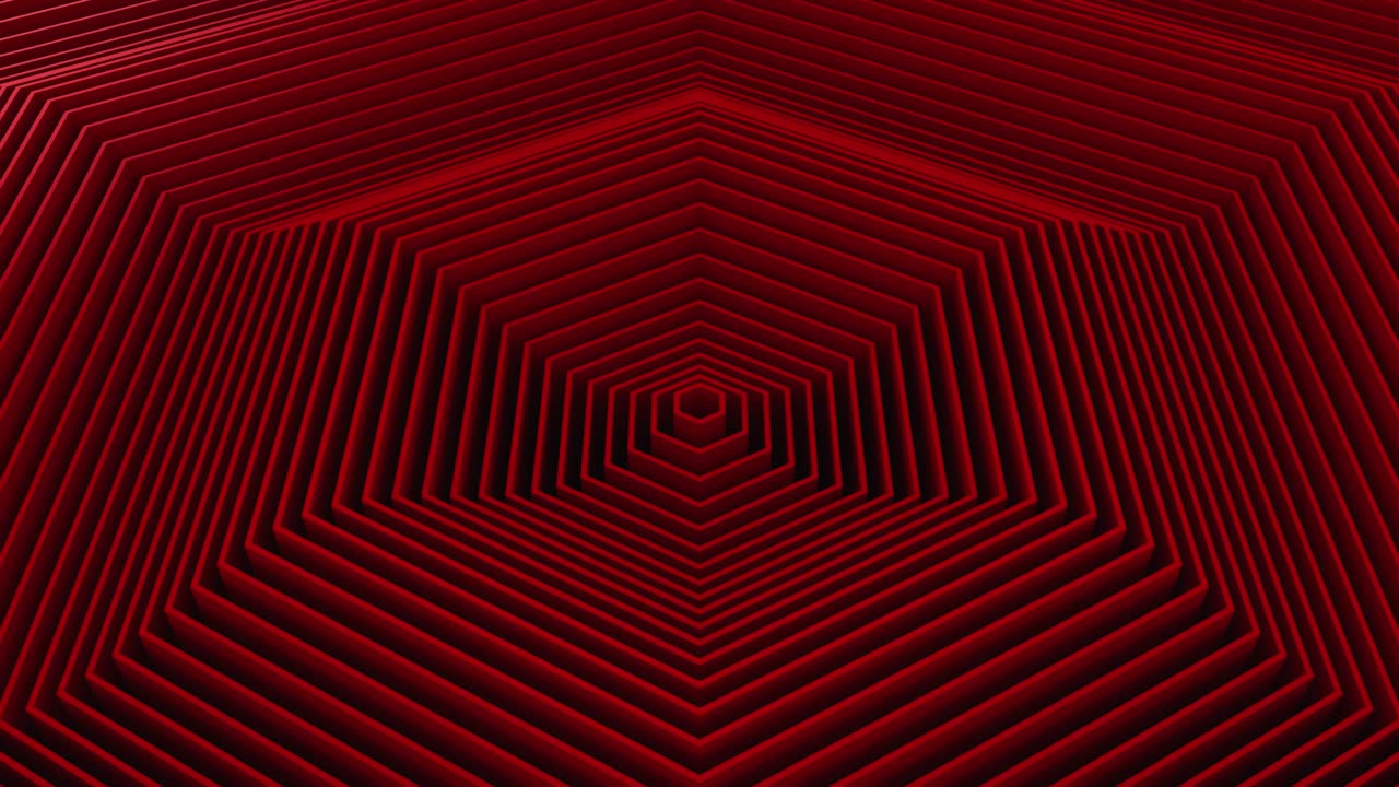 los hexágonos formaron una onda