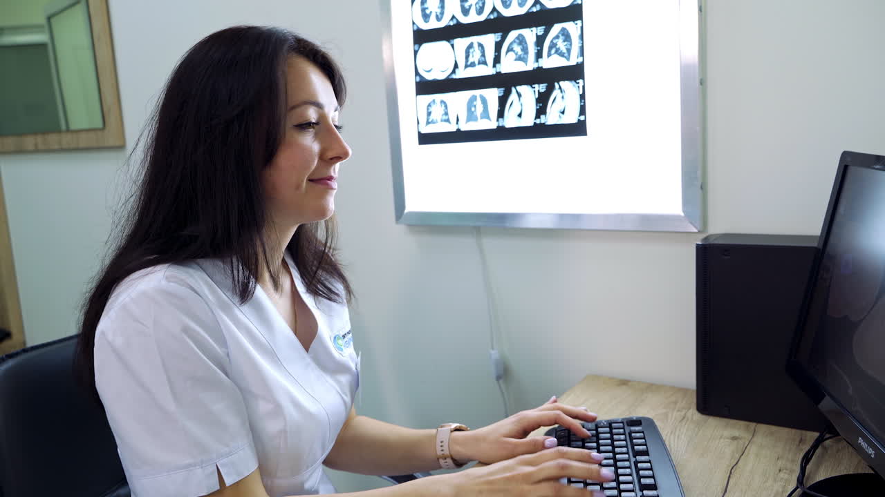 Doctor Reviewing X-rays