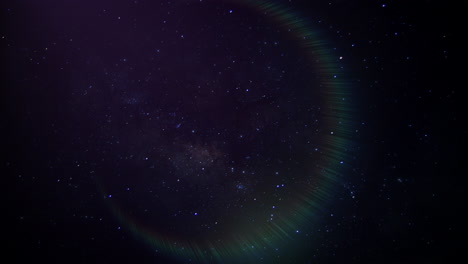 espacio oscuro con estrellas azules