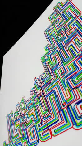 diseño geométrico abstractamente colorido