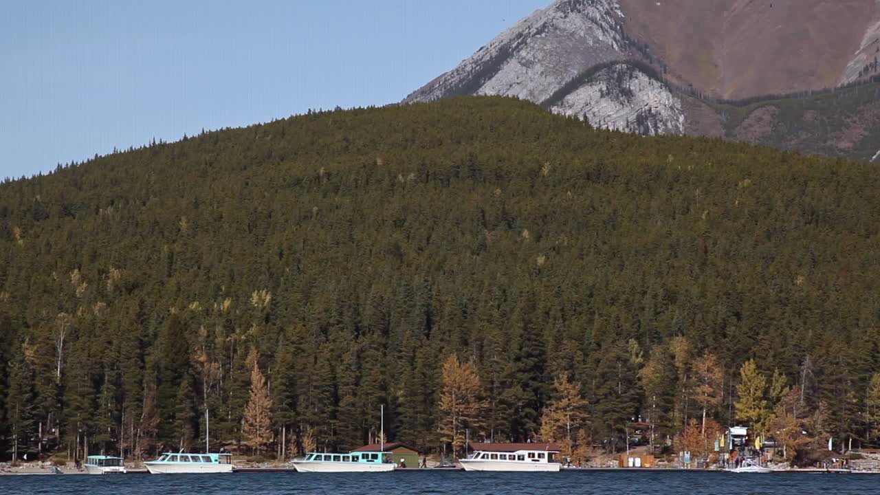 Boats docked on a pier