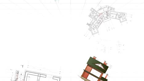 dibujos arquitectónicos de bucle fondo giratorio diseñador gráfico de computadora proyecto esquema plano de fondo