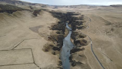 iceland fjadrarglijufur canyon aerial drone .mp4