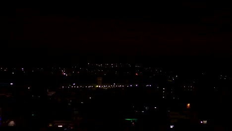 La-Vista-Del-Crepúsculo-De-La-Ciudad-Con-Relámpagos-En-La-Calle-Por-La-Noche-Se-Toma-Un-Video-En-Jodhpur-Rajasthan-India