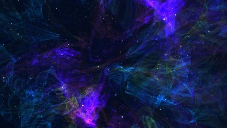 fondo espacial colorido generado por computadora: nebulosa en espiral, estrellas y galaxias. representación 3d