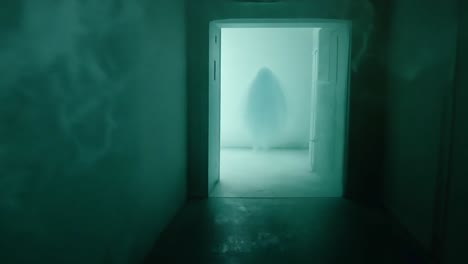 ghost in a haunted doorway