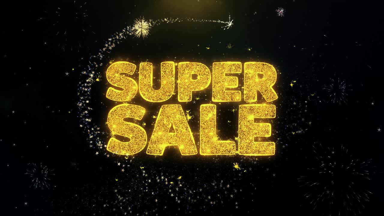 Super Sale Fireworks Graphic Design