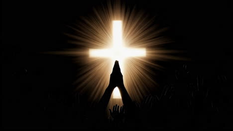 hands raised in prayer, worship, and celebration