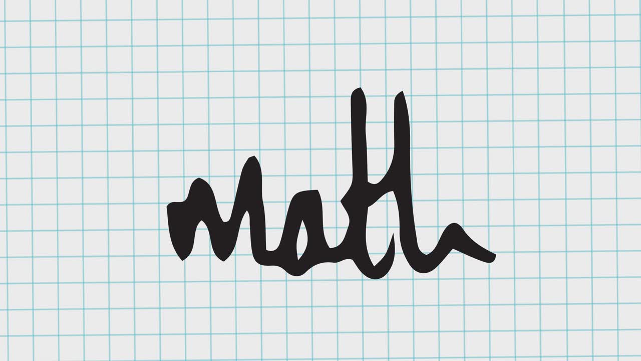 ⁇  배경에 움직이는 수학 텍스트의 애니메이션