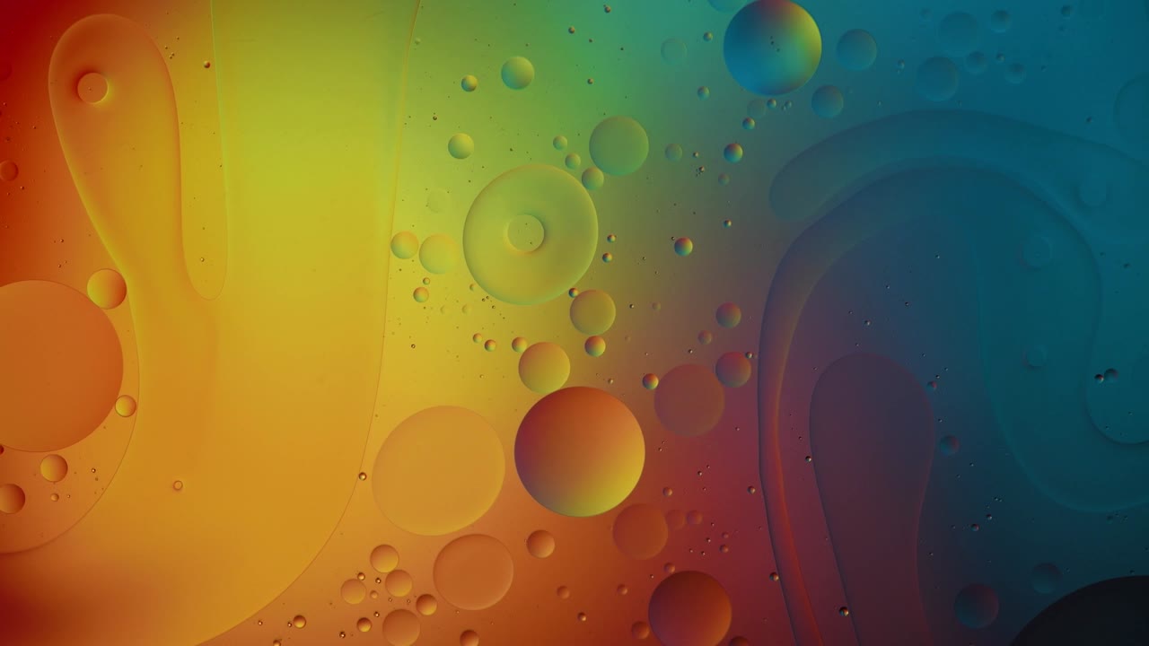 burbujas abstractas de colores