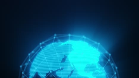 global network animation concept conveying the digital age and global connectivity computer