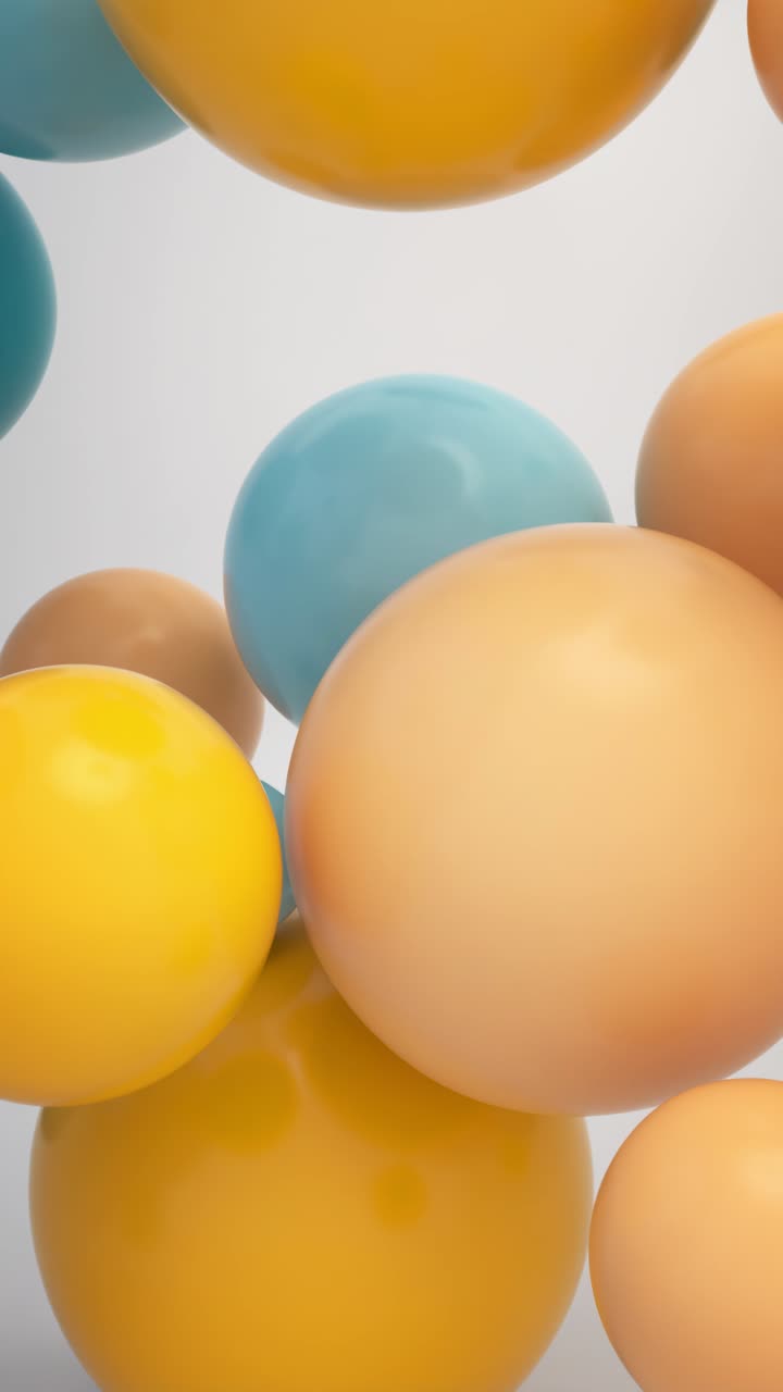 composición de esfera abstractamente colorida