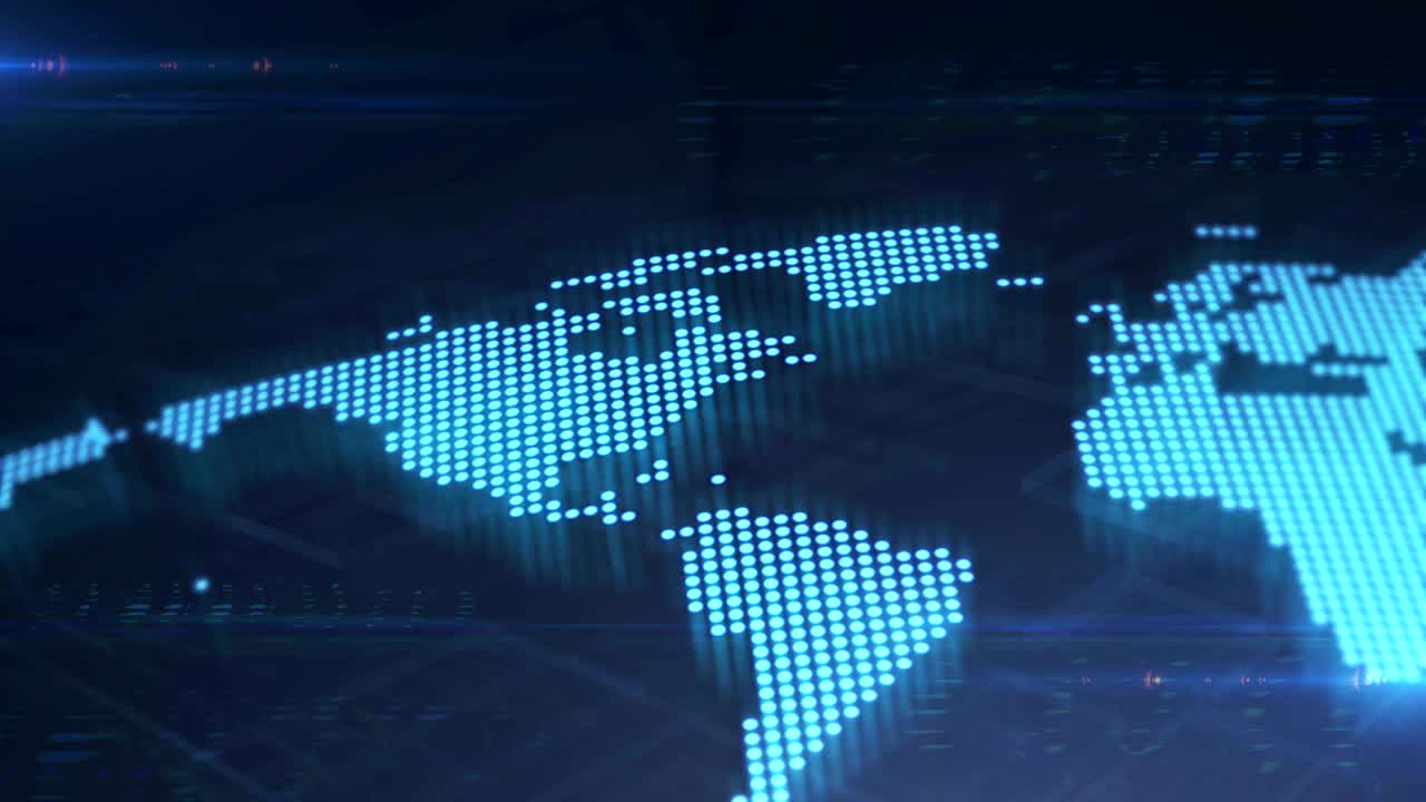 el mapa digital del mundo.