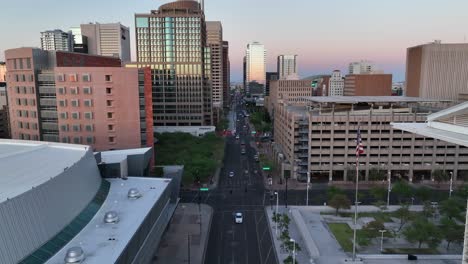 Sonnenuntergang-über-Phoenix,-Arizona