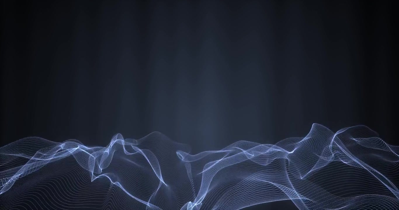 Blue digital wave particles abstract technology background