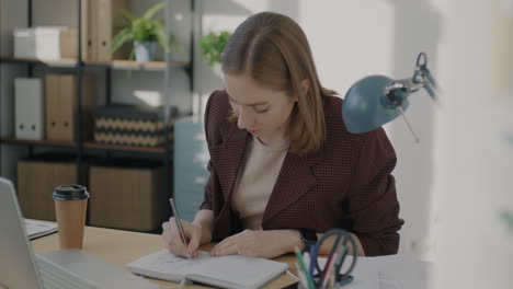 woman working in modern office