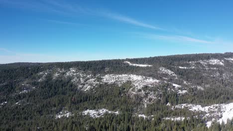 snow crested mountains in california