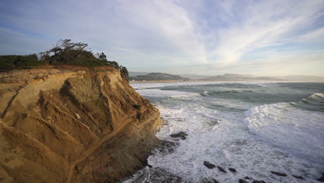 costa de oregon durante un hermoso día