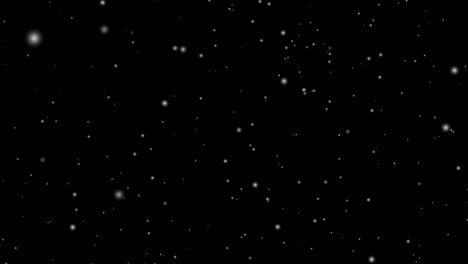 peaceful snow with mesmerising particles computer generated animation, with alpha channel