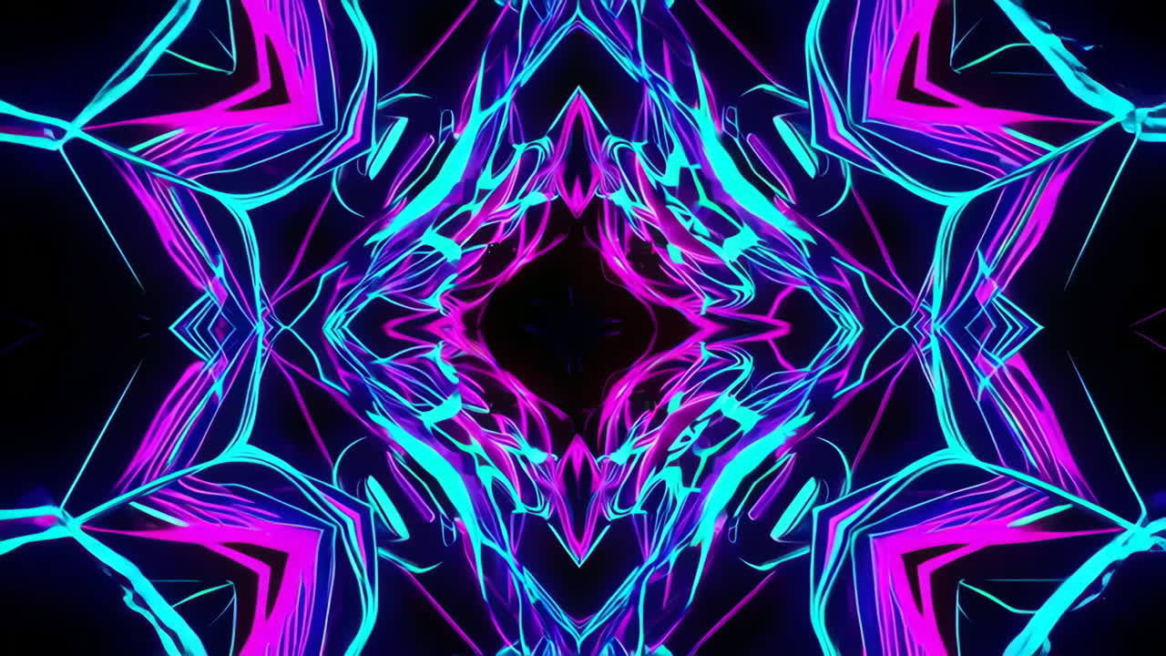 mandala de neón abstracto