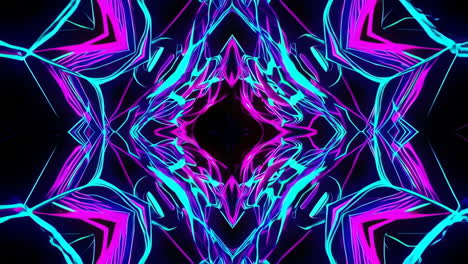 abstract neon mandala