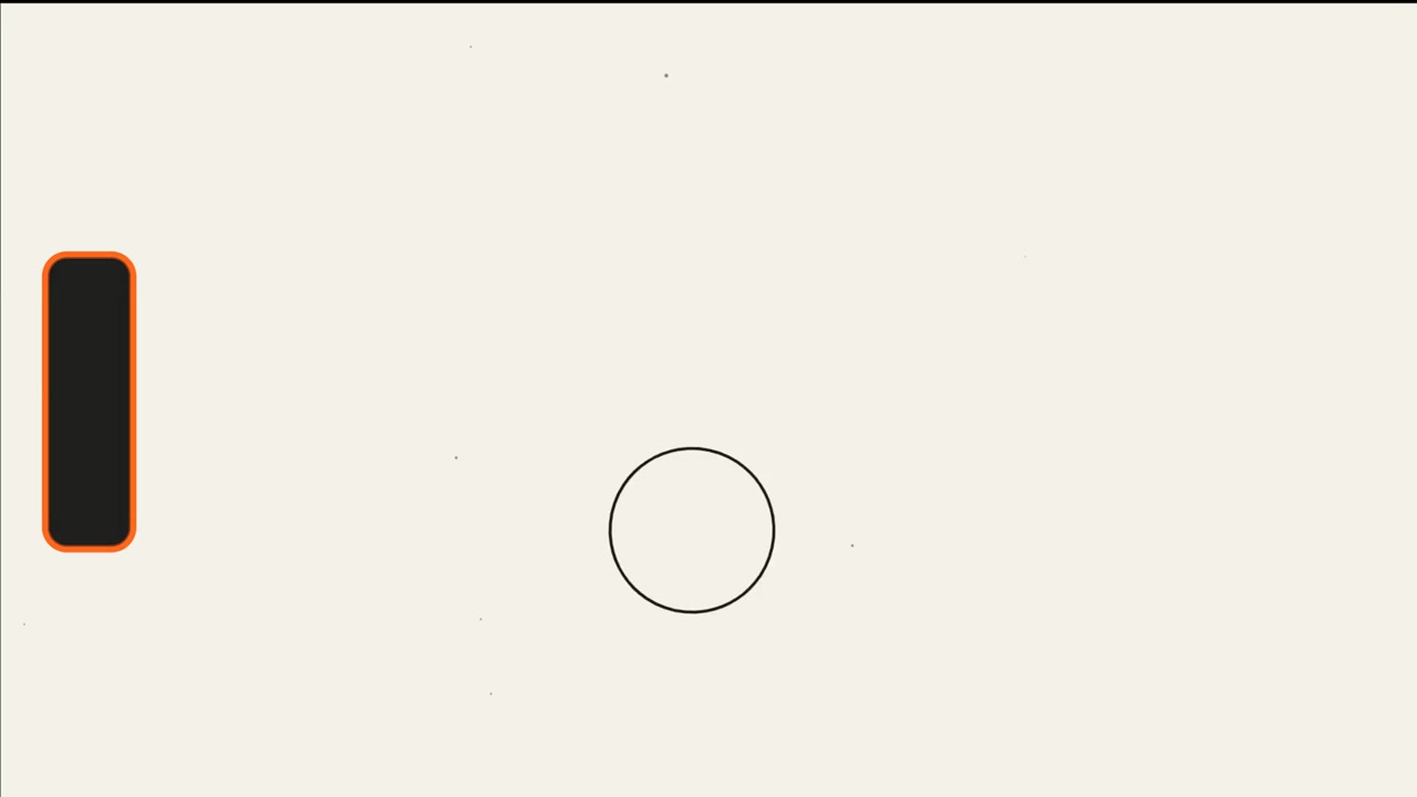 Abstract Minimalist Animation with Geometric Shapes and Film Grain Texture