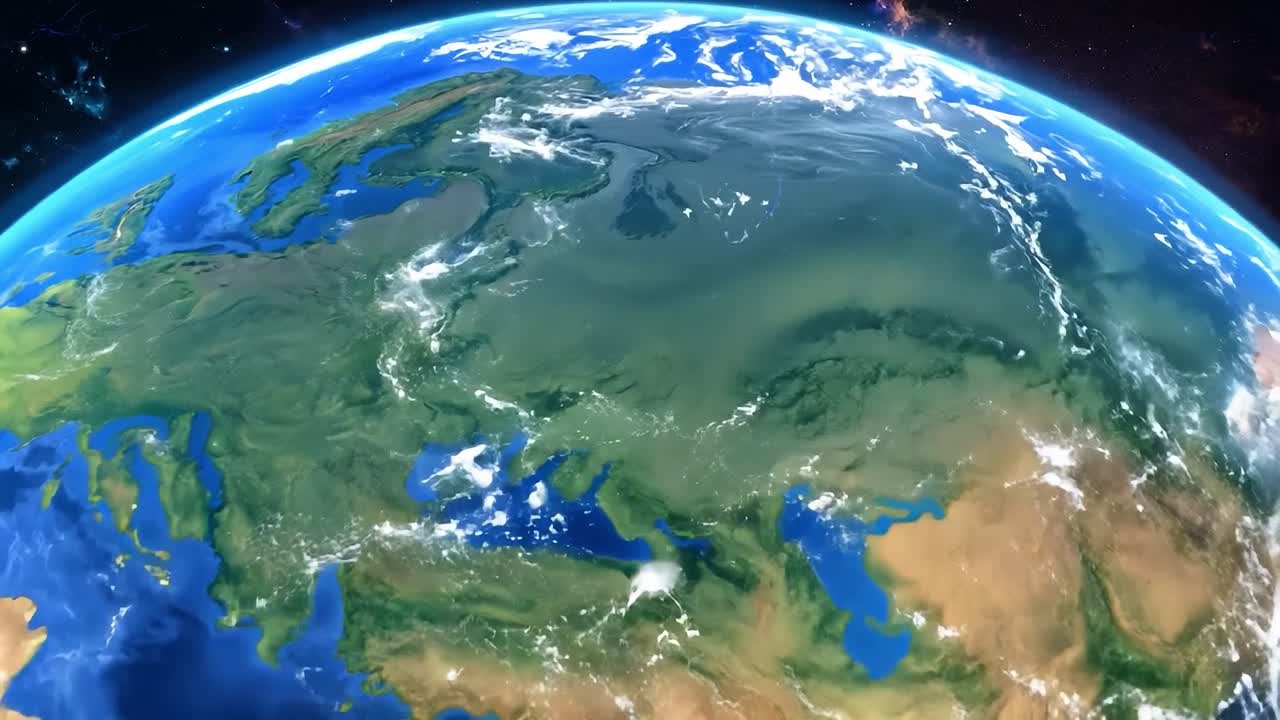 земля из космоса ночью