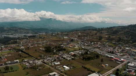 expansive otavalo city in the andean highlands of imbabura province, northern ecuador