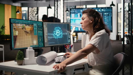 real estate analyst uses artificial intelligence for blueprint design