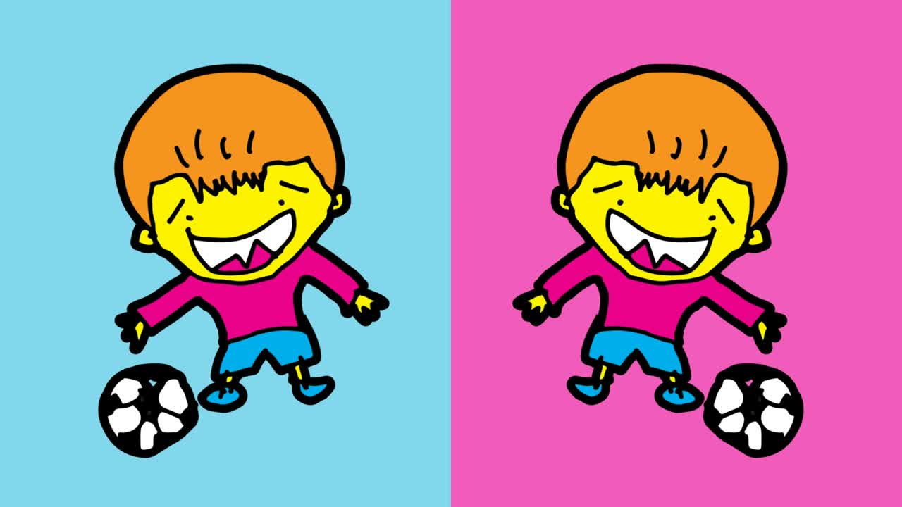 niños dibujando arte pop fondo sin costuras con tema de jugador de fútbol