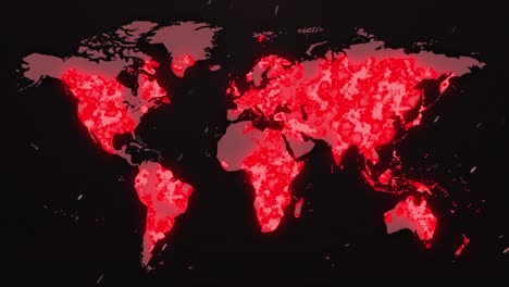 words covid-19 pandemic infection rates written over world map showing global spread of covid-19