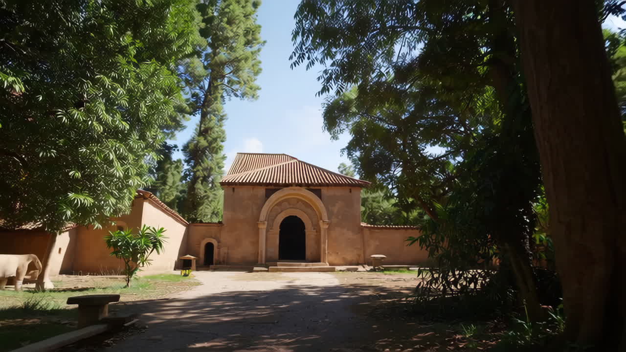 Ancient Moroccan Garden with Courtyard